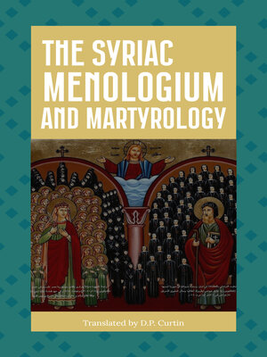 cover image of The Syriac Menologium and Martyrology
